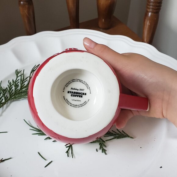 Jolly Red and White Starbucks Christmas Mug - Picture 7 of 7